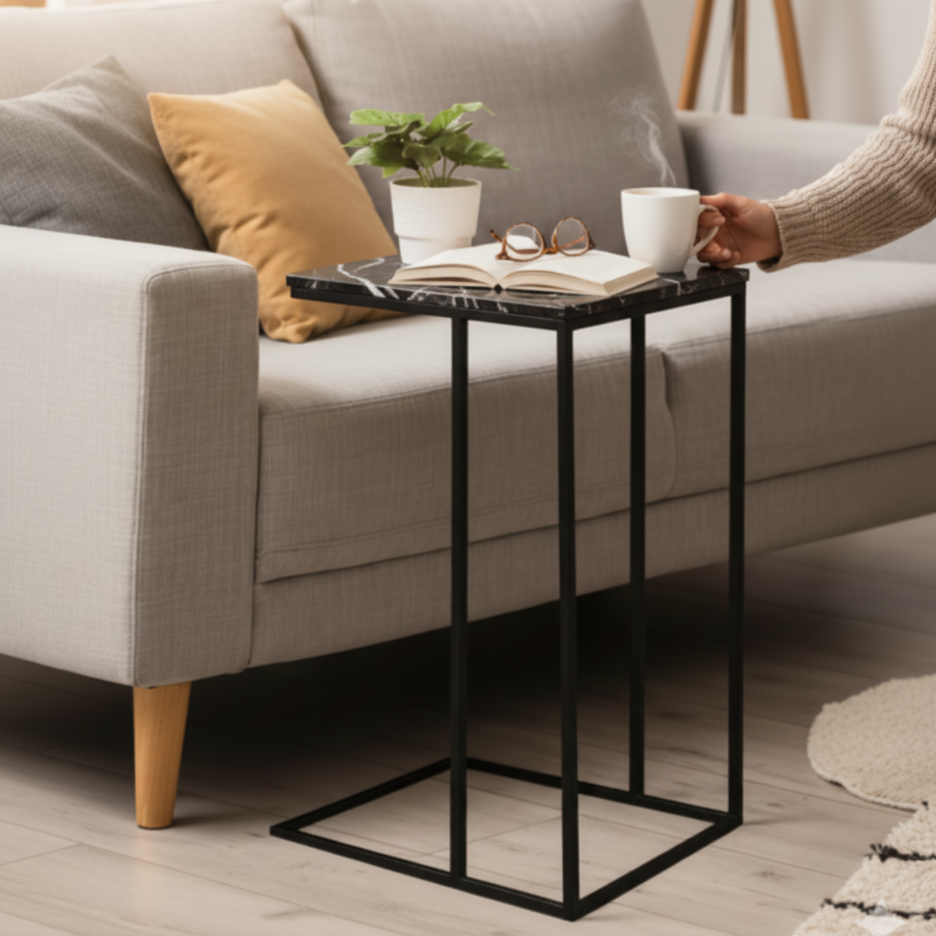 Beistelltisch маса с мраморен плот