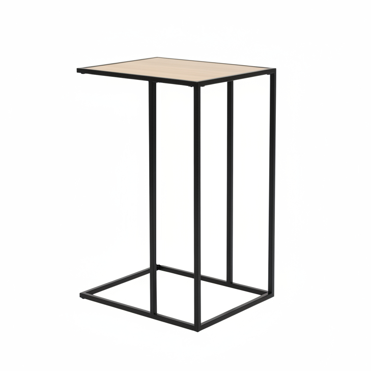 Beistelltisch маса с дървесен плот